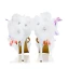 Chic / Beautiful White Summer Wedding Shoes 2018 Leather Butterfly Flower Rhinestone Ankle Strap 14 cm Stiletto Heels Open / Peep Toe Wedding High Heels