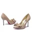 Snygga / Fina Röd Bal Rosett Pumps 2020 9 cm Stilettklackar Spetsiga Pumps