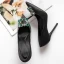 Chic / Belle Noire Promo Satin Escarpins 2020 Faux Diamant 10 cm Talons Aiguilles À Bout Pointu Escarpins