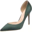 Minimalist Dark Green Prom Silk Satin Womens Shoes 2020 10 cm Stiletto Heels Pointed Toe High Heels