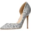 Sparkly Silver Evening Party Glitter Sequins Womens Shoes 2020 10 cm Stiletto Heels Pointed Toe Heels