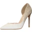 Charming Gradient-Color Gold Evening Party Womens Shoes 2020 Glitter Sequins 10 cm Stiletto Heels Pointed Toe Heels