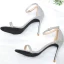 Sexy Silber Abend Glanz Pailletten Sandalen Damen 2020 Knöchelriemen 10 cm Stilettos Peeptoes Sandaletten