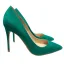 Schlicht Grün Wildleder Strassenmode Pumps 2020 12 cm Stilettos Spitzschuh Pumps