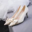 Classy Burgundy Satin Bow Wedding Shoes 2020 6 cm Stiletto Heels Pointed Toe Wedding Pumps