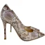 Amazing / Unique Cocktail Party Snakeskin Print Pumps 2020 Leather 10 cm Stiletto Heels Pointed Toe Pumps