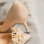 Glitter Charmant Goud Bruidsschoenen 2020 Leer Glans Pailletten Parel Rhinestone 6 cm Naaldhakken / Stiletto Spitse Neus Huwelijk Pumps