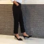 Minimaliste Noire Bureau OL Escarpins 2020 7 cm Talons Aiguilles À Bout Pointu Escarpins