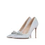 Scintillantes Argenté Faux Diamant Chaussure De Mariée 2020 Glitter Paillettes 10 cm Talons Aiguilles À Bout Pointu Mariage Escarpins