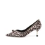 Sexy Soirée Imprimé Léopard Escarpins 2020 Cuir 5 cm Talons Aiguilles À Bout Pointu Escarpins
