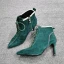 Chic / Beautiful Winter Dark Green Street Wear Suede Womens Boots 2020 Leather 8 cm Stiletto Heels Pointed Toe Boots