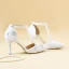 Sexy Ivory Wedding Shoes 2020 Wedding Pearl T-Strap 8 cm Stiletto Heels Pointed Toe Heels