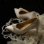 Elegant Ivory Bridesmaid Pearl Pumps 2020 Satin 7 cm Stiletto Heels Pointed Toe Pumps