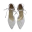 Charmant Weiß Spitze Blumen Durchsichtige Brautschuhe 2020 6 cm Stilettos Spitzschuh Hochzeit High Heels