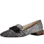 Fashion Silver Black Street Wear Sequins Pumps 2020 Bow 3 cm Thick Heels Low Heel Pointed Toe Pumps