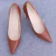 Modest / Simple Office Brown Pumps 2020 10 cm Stiletto Heels Pointed Toe Pumps