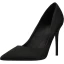 Simple Noire Promo Satin Escarpins 2020 10 cm Talons Aiguilles À Bout Pointu Escarpins