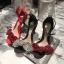 Sexy Silver Evening Party Rhinestone Womens Sandals 2021 Leather Ankle Strap 9 cm Stiletto Heels Open / Peep Toe Sandals High Heels