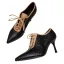 Fashion Black Street Wear Pumps 2020 7 cm Stiletto Heels Pointed Toe Pumps