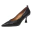 Modest / Simple Black Office OL Leather Pumps 2021 7 cm Stiletto Heels Pointed Toe Pumps