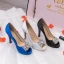 Classy Ivory Satin Rhinestone Wedding Shoes 2021 10 cm Stiletto Heels Open / Peep Toe Wedding Heels