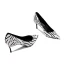 Chic / Belle Noire Blanche Daim Motif De Zebra Vêtement de rue Escarpins 2021 Cuir 10 cm Talons Aiguilles À Bout Pointu Escarpins