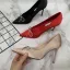 Elegante Schwarz Ball Strass Schleife Pumps 2021 8 cm Stilettos Spitzschuh Pumps