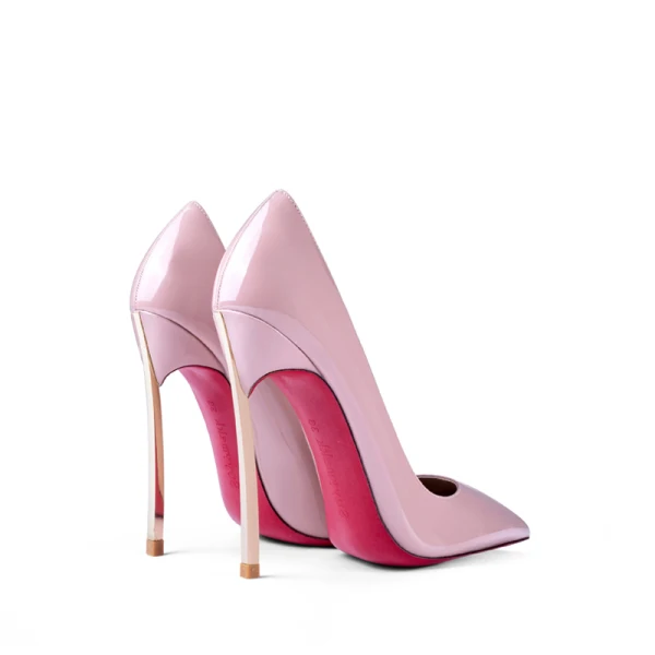 Schön Charmant Rosa Datierung Pumps 2021 Lackleder 10 cm Stilettos Hochhackige Spitzschuh Pumps