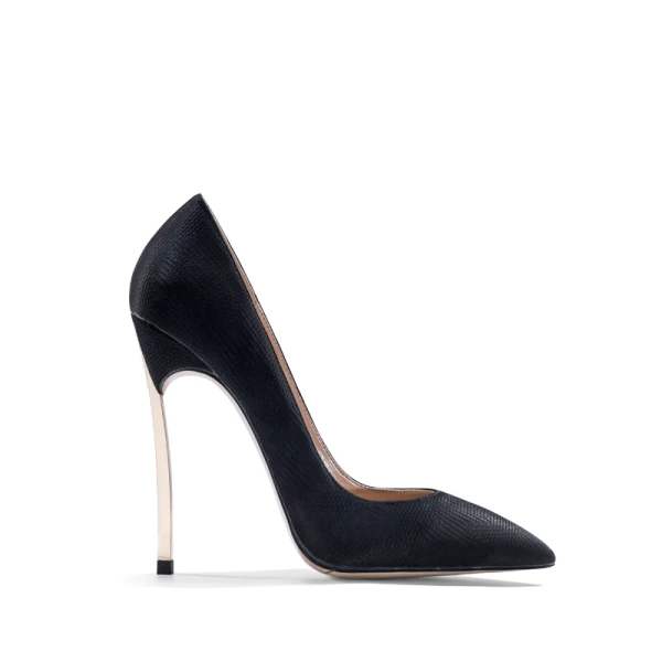 Simple Noire Bureau OL Escarpins 2021 10 cm Talons Aiguilles Talons Hauts À Bout Pointu Escarpins