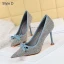 Schön Schwarz Datierung Flechten Schleife Pumps 2021 9 cm Stilettos Hochhackige Spitzschuh Pumps