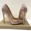 Sparkly Sjarmerende Multi-Farger Aften Paljetter Pumps 2021 12 cm Stiletthæler Spisse Høyhælte