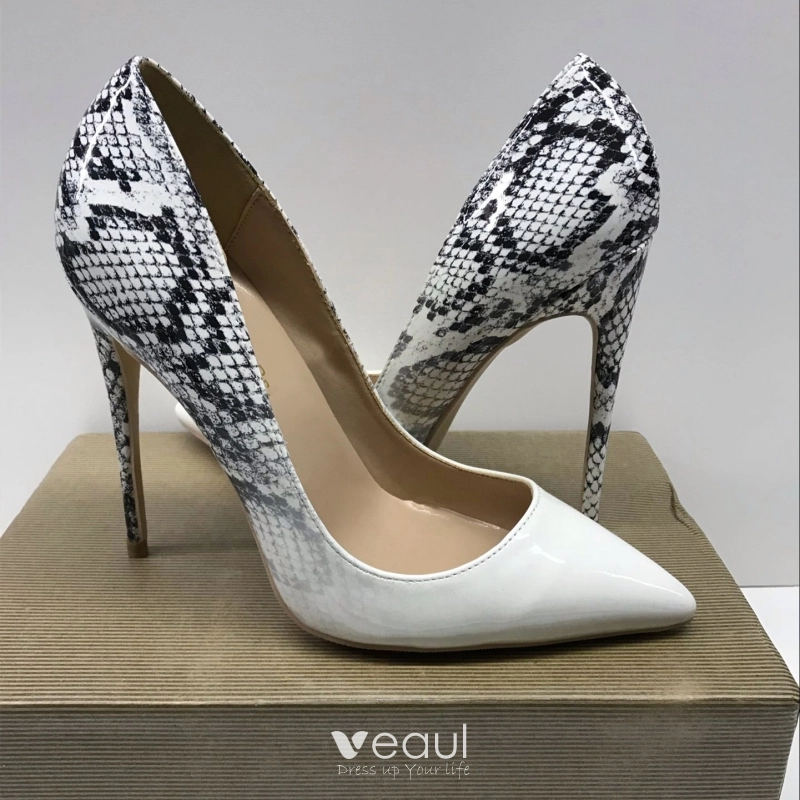 White snakeskin hot sale heels