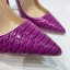 Chic / Beautiful Grape Rave Club Snakeskin Print Pumps 2021 12 cm Stiletto Heels Pointed Toe High Heels