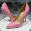 Unika Godis Rosa Randig Bal Pumps 2021 12 cm Stilettklackar Högklackade Spetsiga Pumps