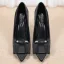 Chic / Beautiful Black Office OL Satin Pumps 2021 Bow 10 cm Stiletto Heels Pointed Toe High Heels