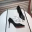 Mooie / Prachtige Zwarte OL Suede Pumps 2021 8 cm Naaldhakken / Stiletto Spitse Neus Hoge Hakken
