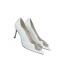 Elegant Ivory Satin Rhinestone Wedding Shoes 2021 8 cm Stiletto Heels High Heels Pointed Toe Wedding Pumps