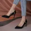 Schöne Schwarz Ball Wildleder Pumps 2021 Leder 6 cm Stilettos Spitzschuh Hochhackige