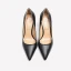 Simple Noire Bureau OL Cuir Escarpins 2021 10 cm Talons Aiguilles Talons Hauts À Bout Pointu Escarpins