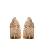 Edles Champagner Seide Ball Pumps 2021 Leder Strass Hochhackige 6 cm Stilettos Spitzschuh Pumps