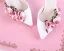 Chic / Beautiful White Outdoor / Garden Pearl Flower Womens Shoes 2021 Ankle Strap 9 cm Stiletto Heels Pointed Toe High Heels