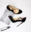 Sexy Black Cocktail Party Patent Leather Womens Shoes 2021 12 cm Stiletto Heels Open / Peep Toe High Heels