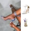 Sexy Silver Laser Evening Party High Heels Womens Sandals 2021 11 cm Stiletto Heels Open / Peep Toe Sandals