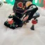 Vintage / Retro High-end Black Pageant Womens Sandals 2021 Leather Embroidered Ankle Strap 10 cm Stiletto Heels Open / Peep Toe High Heels