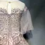 Luxe Perle Rose Robe De Soirée 2018 Princesse Appliques En Dentelle Perlage Cristal Faux Diamant Paillettes Encolure Dégagée Dos Nu 1/2 Manches Longue Robe De Ceremonie