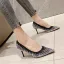 Sparkly Gold Rhinestone Evening Party Pumps 2021 7 cm Stiletto Heels High Heels Pointed Toe Pumps