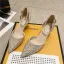 Sexy Beige Evening Party Rhinestone Womens Sandals 2021 Ankle Strap 6 cm Stiletto Heels Pointed Toe High Heels