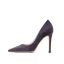 Schöne Burgunderrot Abend Leder Wildleder Pumps 2021 10 cm Stilettos Hochhackige Spitzschuh Pumps