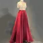 Chic / Belle Bleu Marine Robe De Soirée 2018 Princesse Ceinture Fait main Perlage Cristal Faux Diamant Paillettes Col Haut 1/2 Manches Train De Balayage Robe De Ceremonie