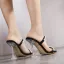 Sexy Black Cocktail Party Pearl Rhinestone Womens Sandals 2021 11 cm Stiletto Heels Open / Peep Toe Sandals High Heels